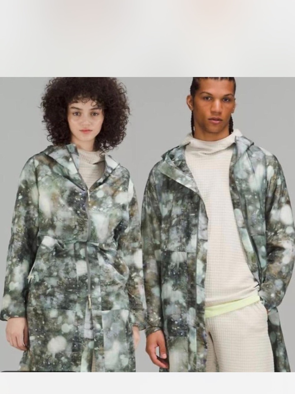 Lululemon Lab Packable Parka Morpheus Macro Multi Size S NWOT